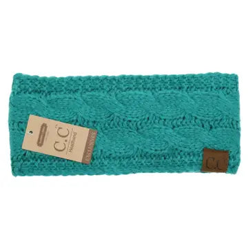 Solid Cable CC Knit Headwrap