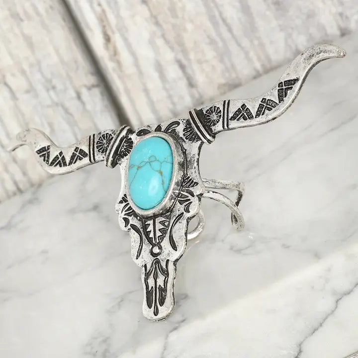 Western Steerhead Cuff Ring