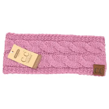 Solid Cable CC Knit Headwrap