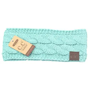 Solid Cable CC Knit Headwrap