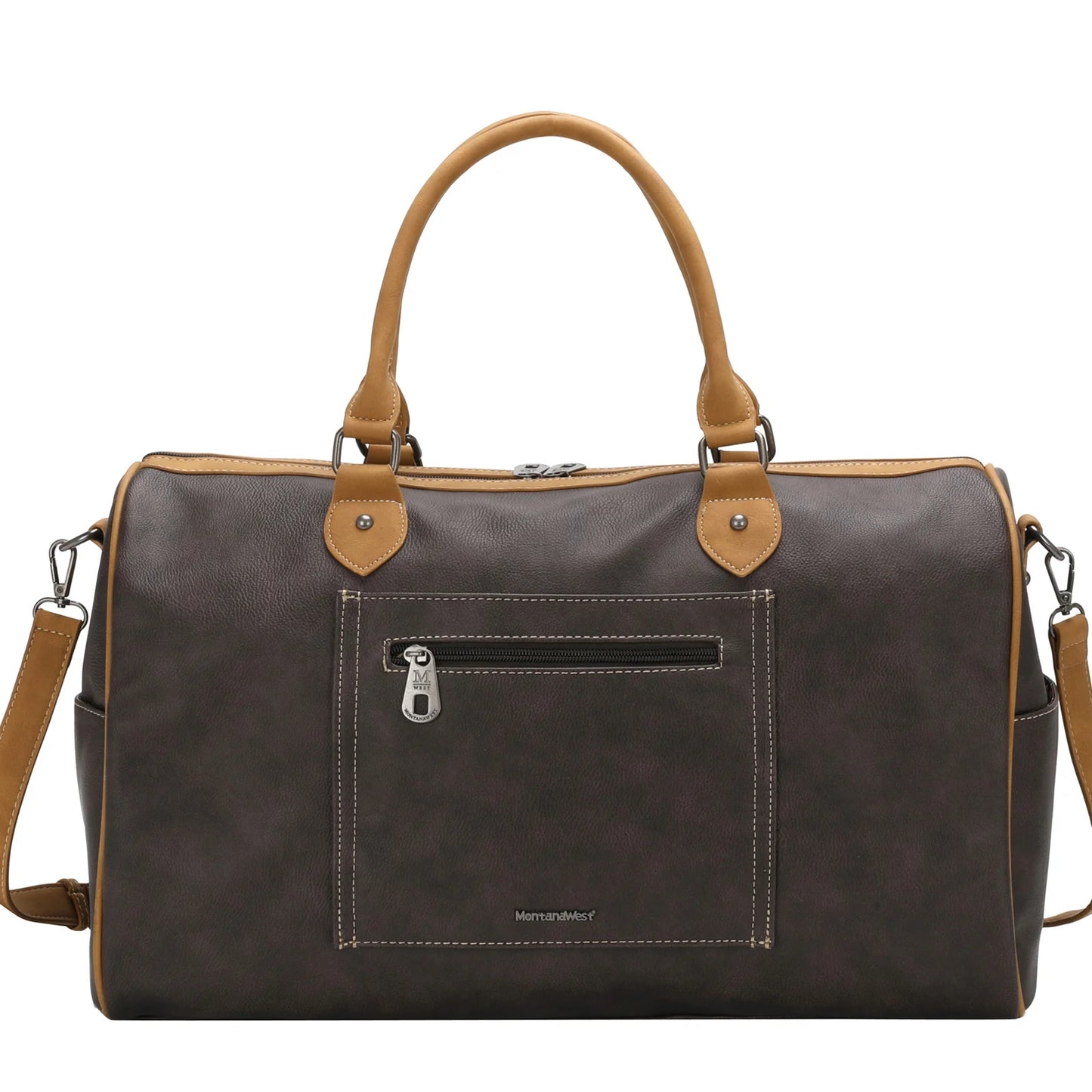 Aztec Tooled Weekender Bag Coffee