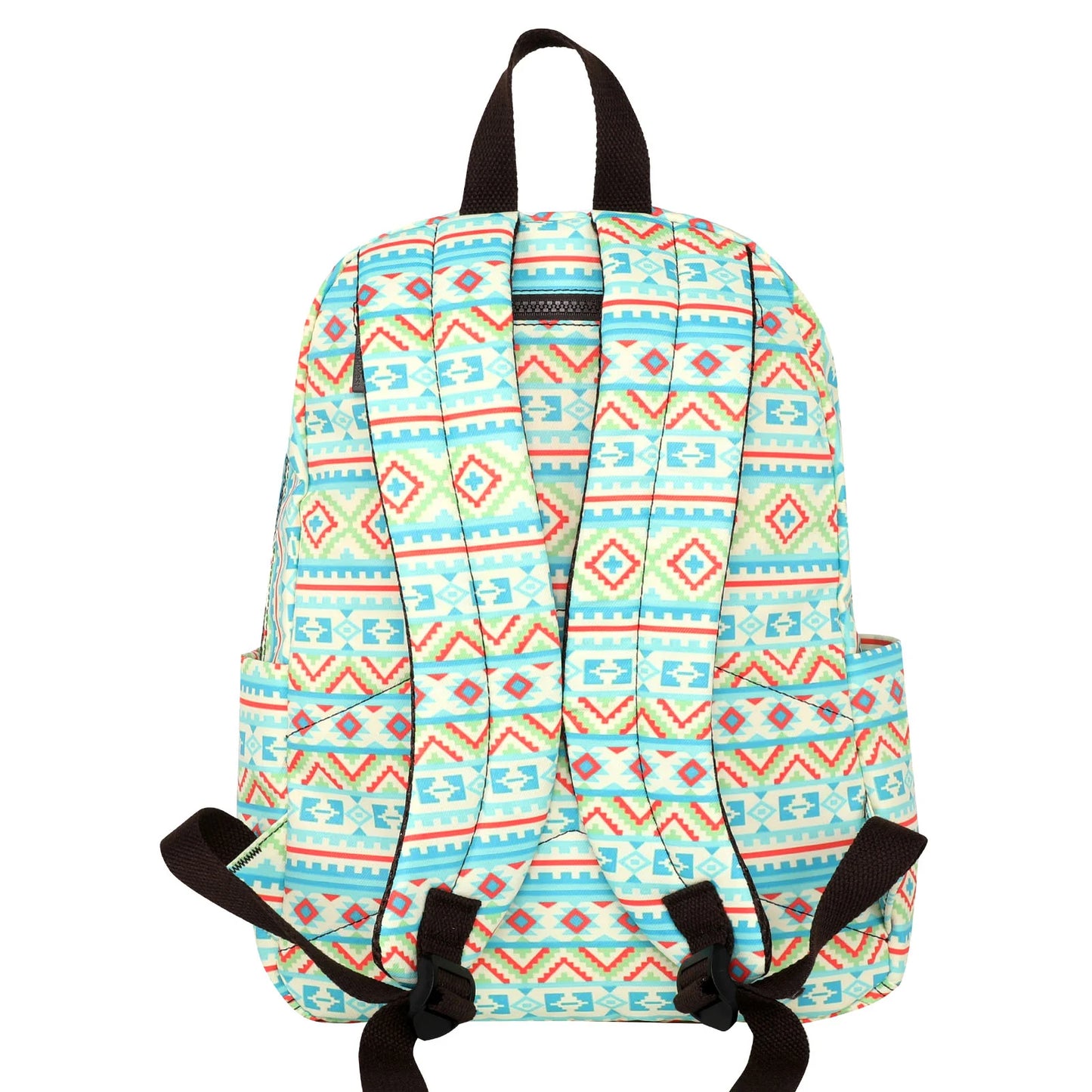 Blue Aztec Print Backpack