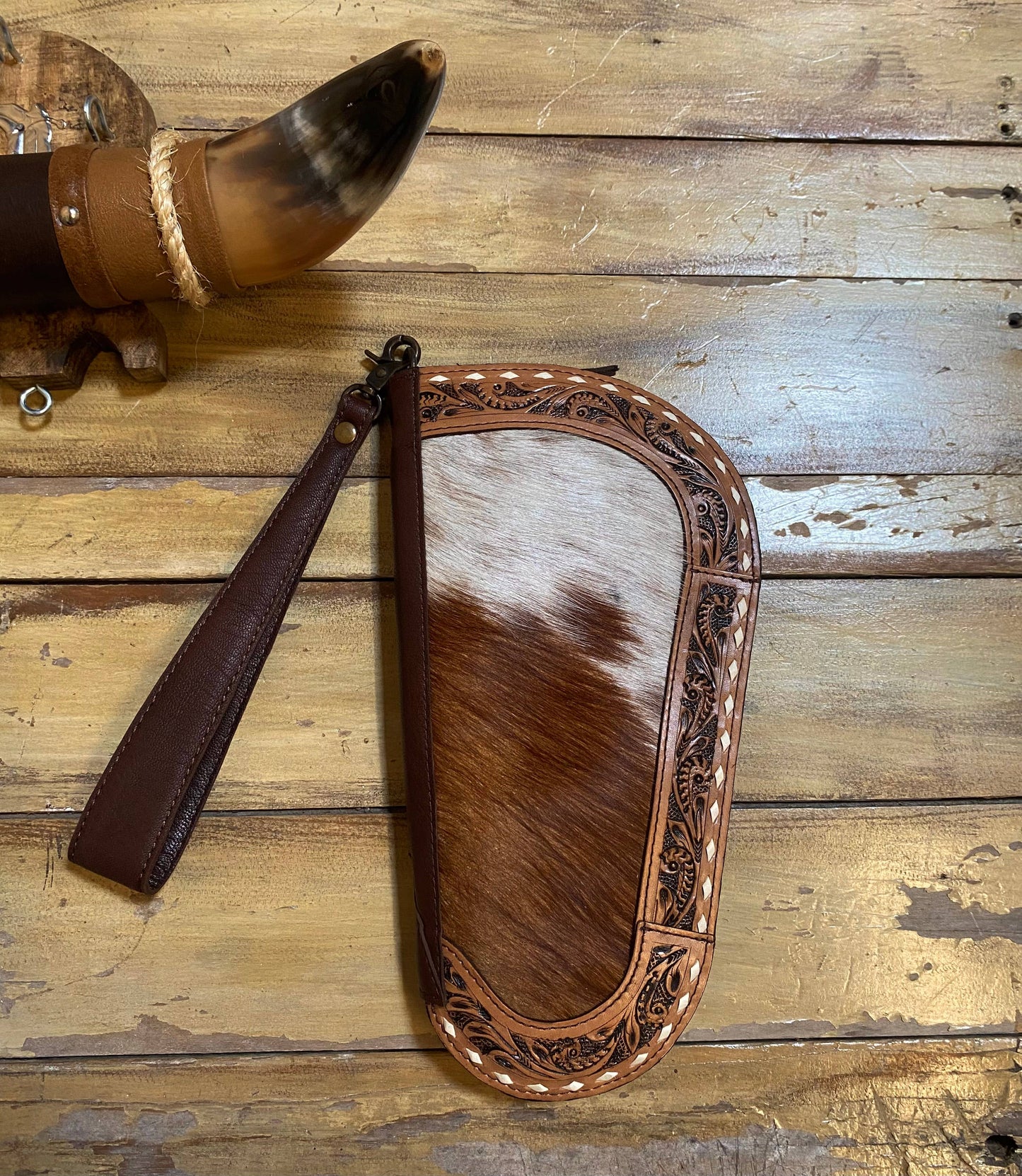 Western Gun Case Cowhide Leather