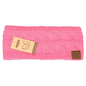 Solid Cable CC Knit Headwrap