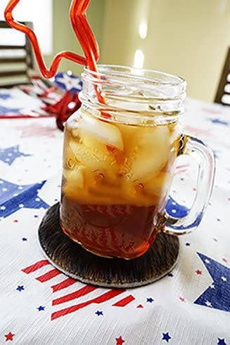Cowhide Coaster Set