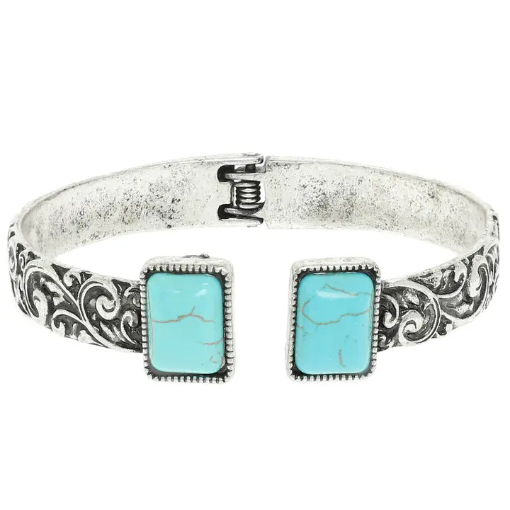 Turquoise Stone Bangle