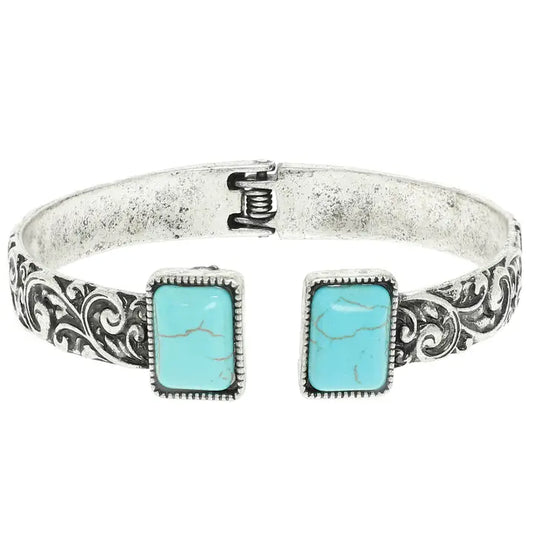 Turquoise Stone Bangle