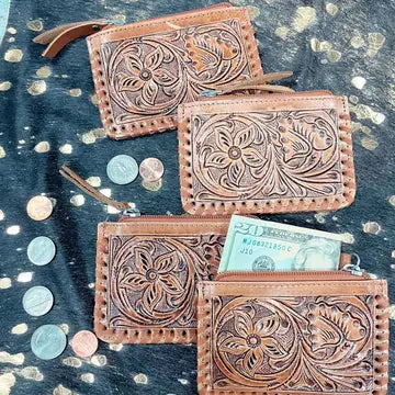 Cowhide Coin Pouch