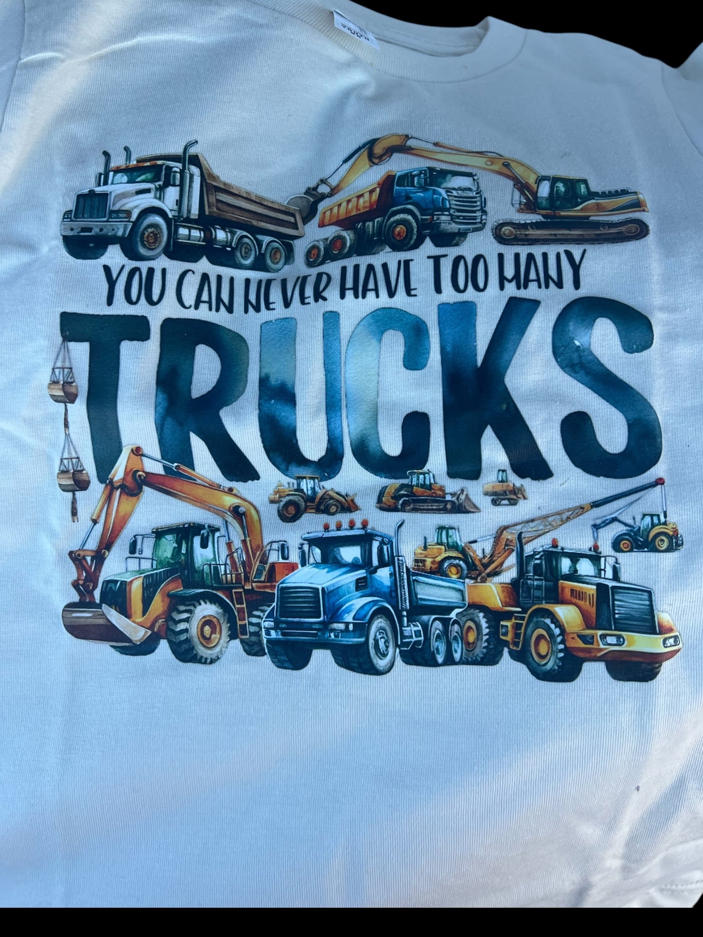 Too many Trucks Kids Tshirt
