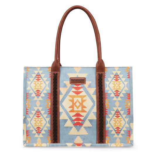 Wrangler Southwestern Pattern Wide Tote