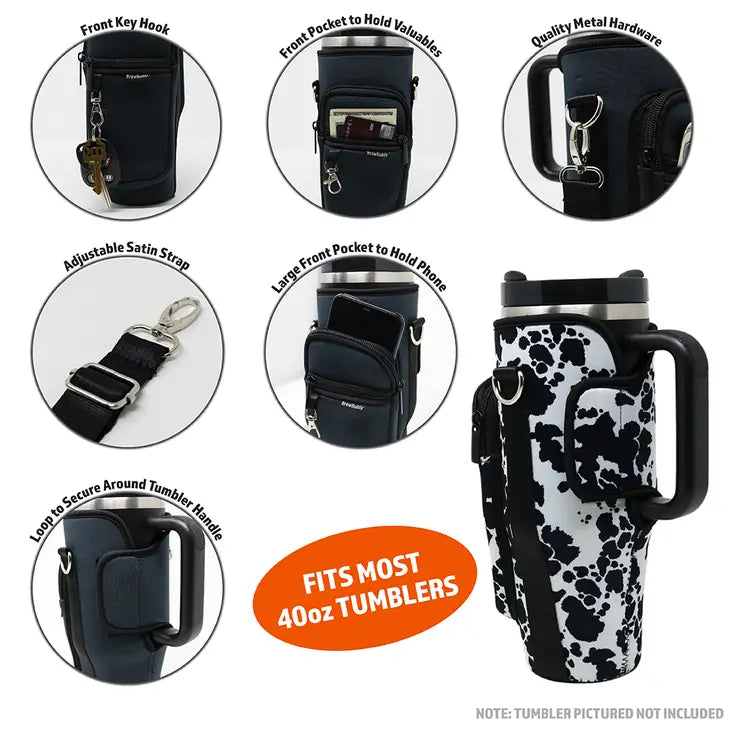 Stanley Tumbler Cross Body Bag Cow Hide